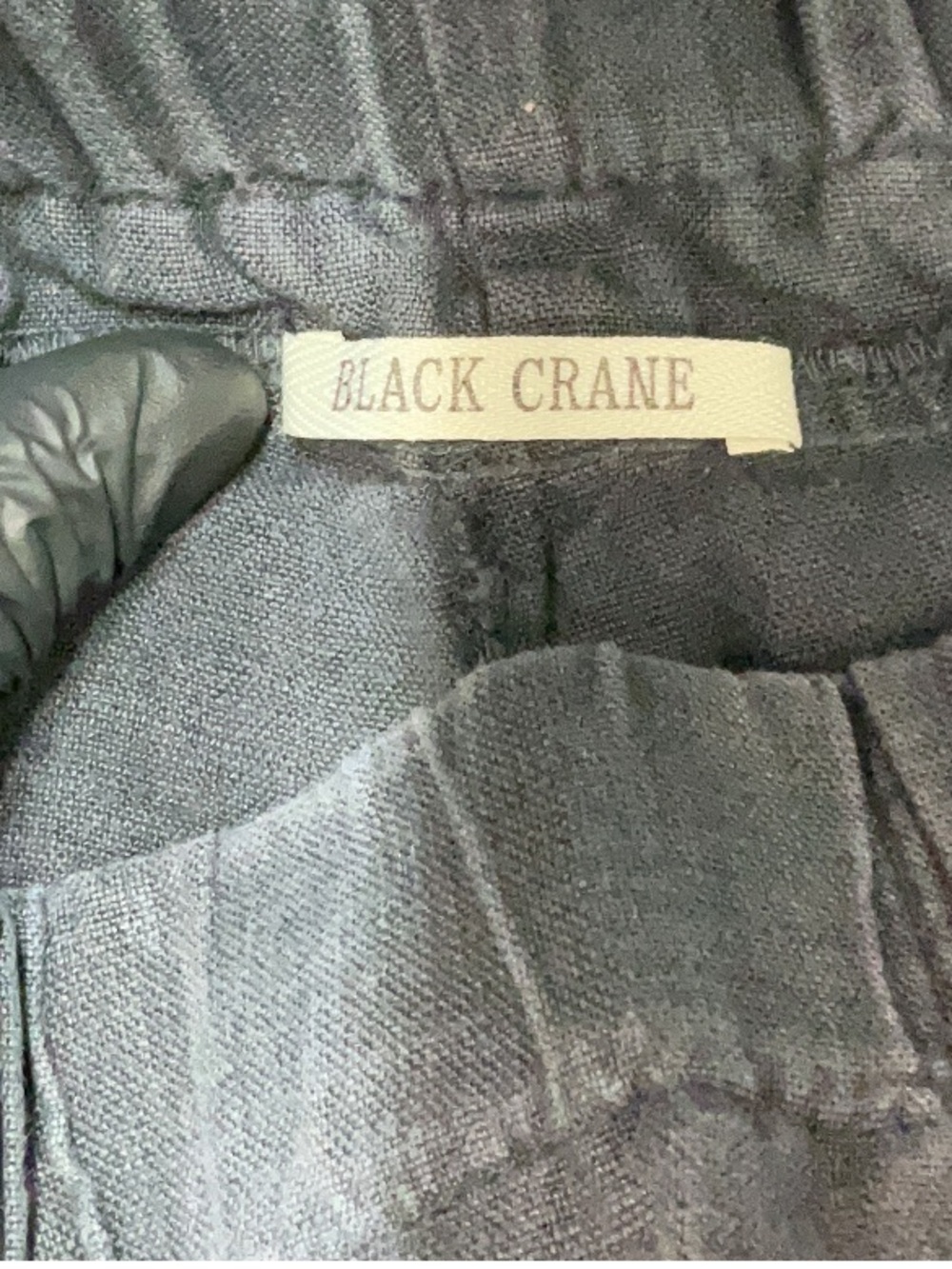 BLACK CRANE Grey Linen Carpenter Pants Size Small - Picture 9 of 9